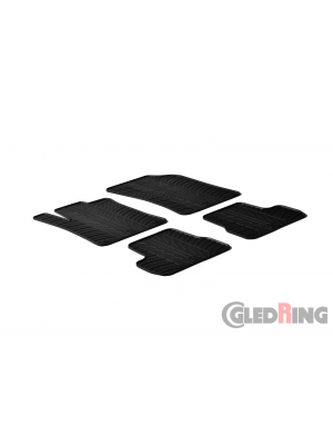 Original Gledring Passform Fußmatten Gummimatten 4 Tlg.+Fixing - Citroen DS3 2010->2016